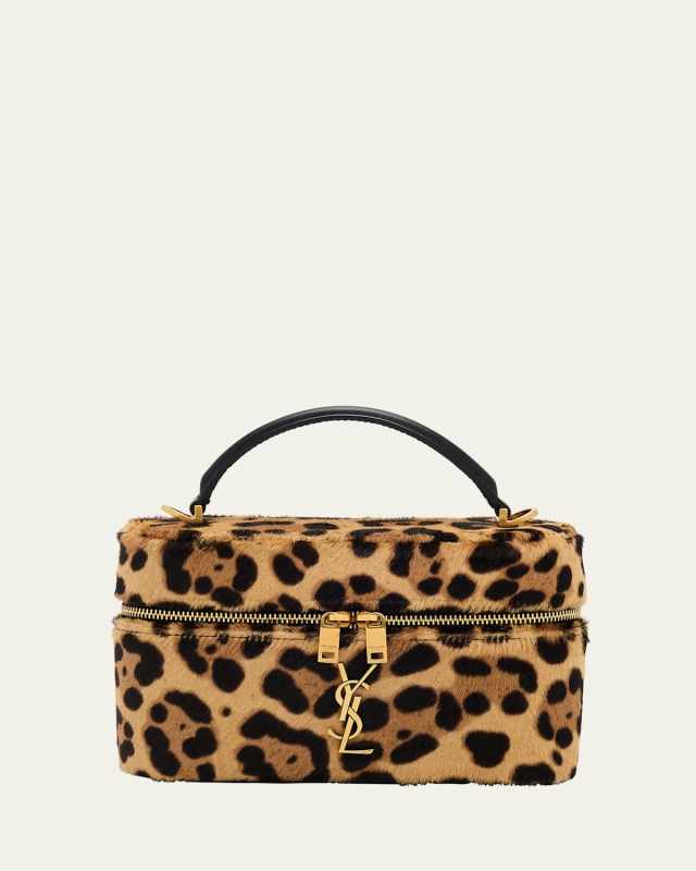 YSL Vanity Bag in Leopard-Print Calf Hair